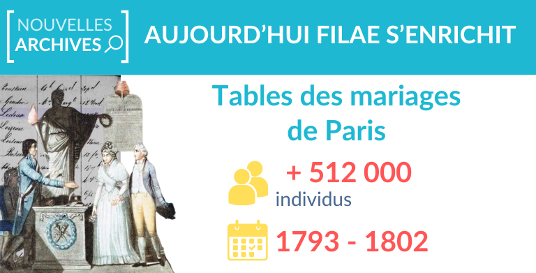 Nouveau : Tables des mariages de Paris (1793 – 1802)