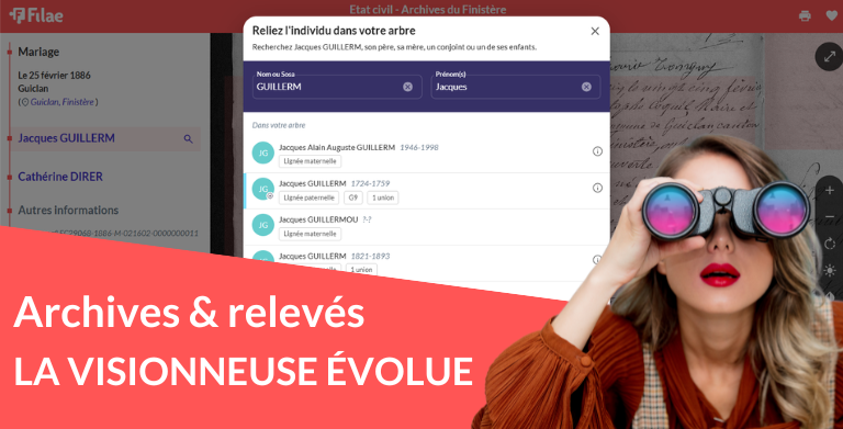 La visionneuse des archives et des relevés évolue